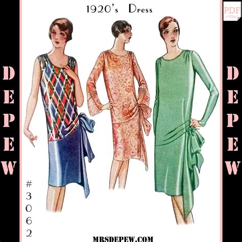 chanel sewing patterns|1920s evening gown pattern.